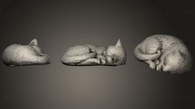 3D model Sleeping Cat (STL)